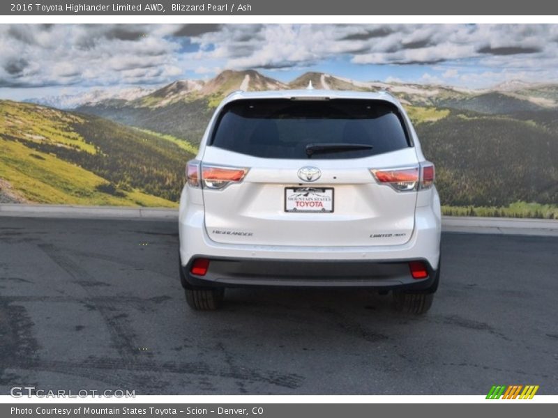 Blizzard Pearl / Ash 2016 Toyota Highlander Limited AWD