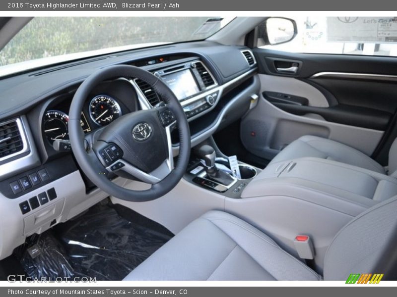 Blizzard Pearl / Ash 2016 Toyota Highlander Limited AWD