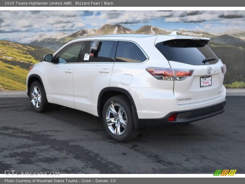 Blizzard Pearl / Black 2016 Toyota Highlander Limited AWD