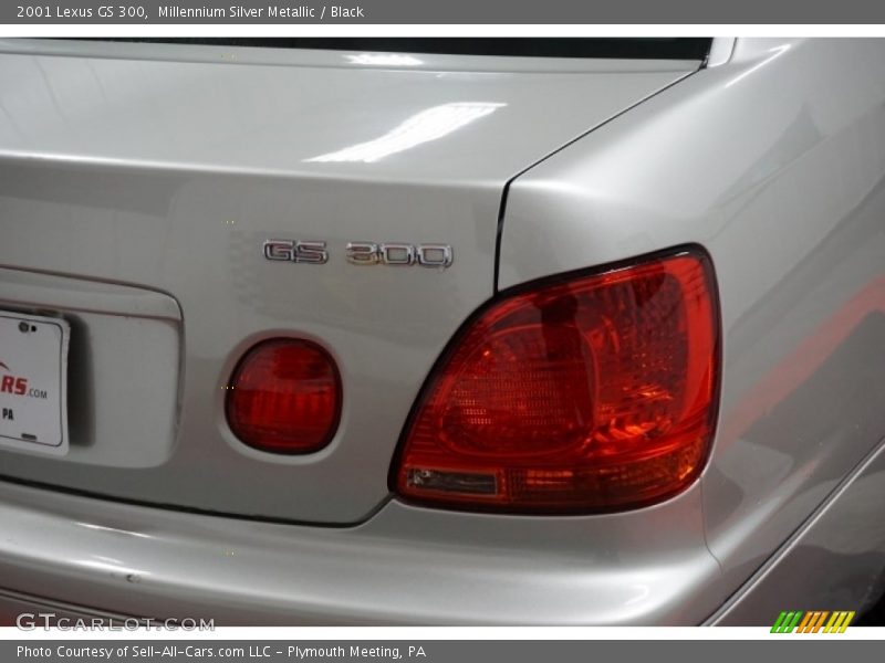 Millennium Silver Metallic / Black 2001 Lexus GS 300