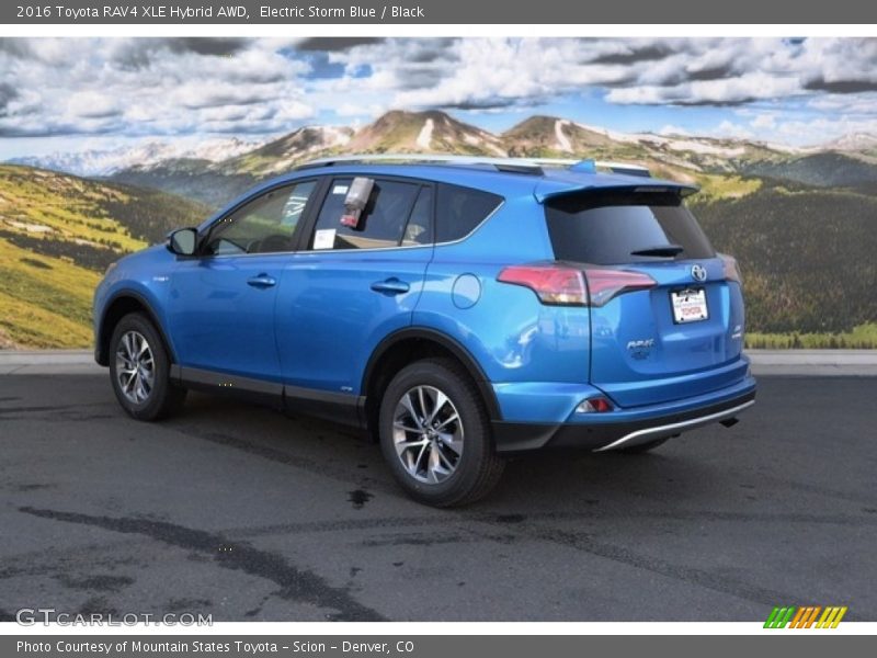 Electric Storm Blue / Black 2016 Toyota RAV4 XLE Hybrid AWD