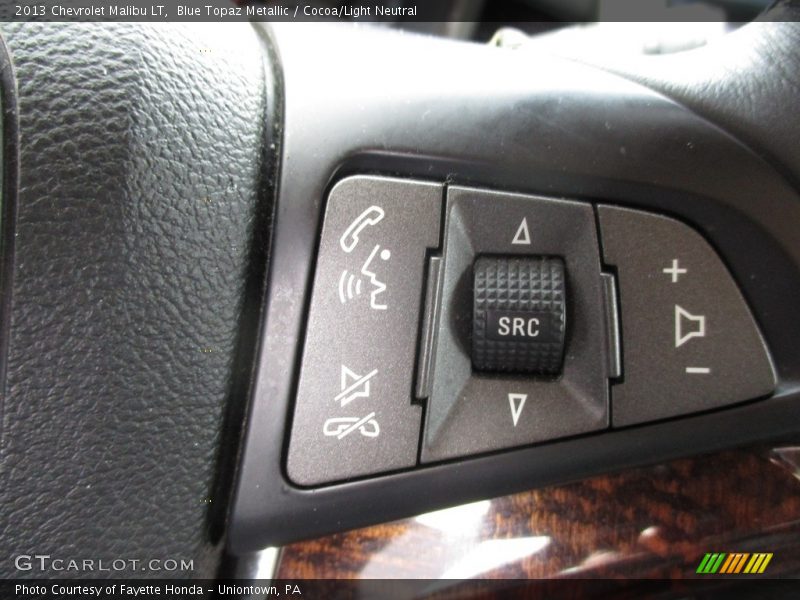 Blue Topaz Metallic / Cocoa/Light Neutral 2013 Chevrolet Malibu LT