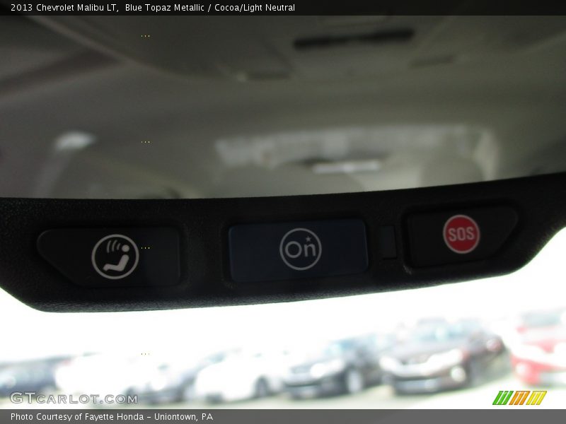 Blue Topaz Metallic / Cocoa/Light Neutral 2013 Chevrolet Malibu LT