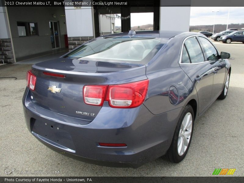 Blue Topaz Metallic / Cocoa/Light Neutral 2013 Chevrolet Malibu LT