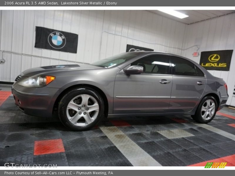 Lakeshore Silver Metallic / Ebony 2006 Acura RL 3.5 AWD Sedan