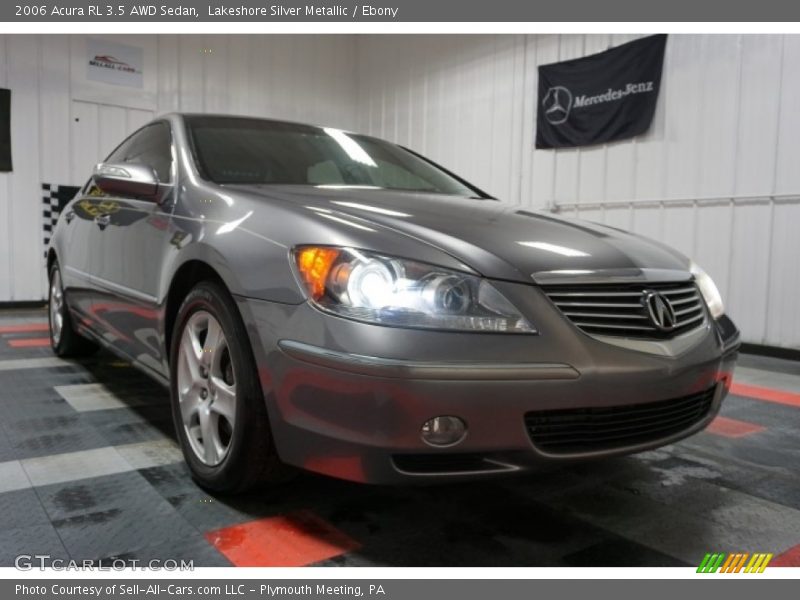 Lakeshore Silver Metallic / Ebony 2006 Acura RL 3.5 AWD Sedan