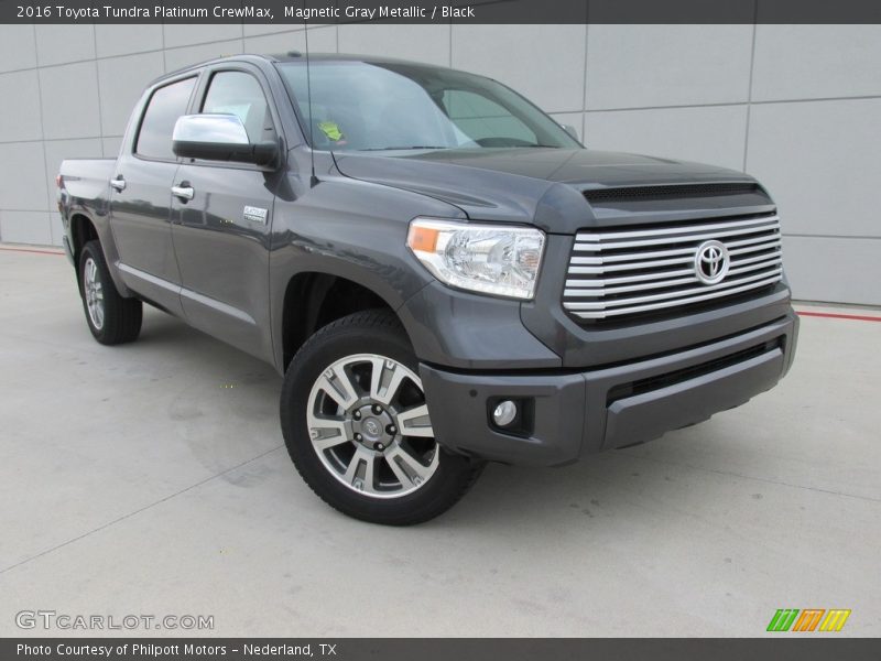 Magnetic Gray Metallic / Black 2016 Toyota Tundra Platinum CrewMax