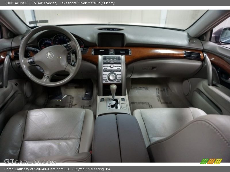 Lakeshore Silver Metallic / Ebony 2006 Acura RL 3.5 AWD Sedan