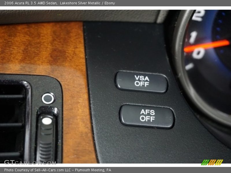 Lakeshore Silver Metallic / Ebony 2006 Acura RL 3.5 AWD Sedan