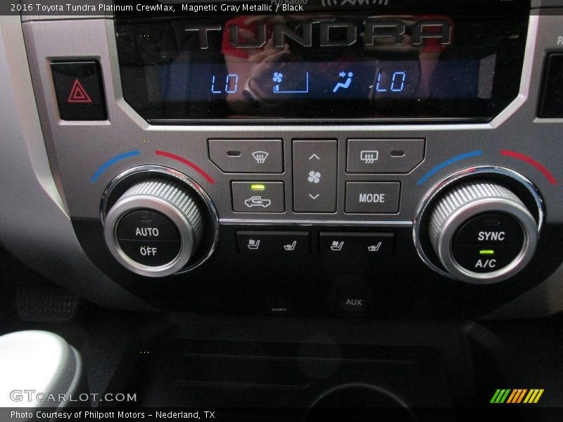 Controls of 2016 Tundra Platinum CrewMax