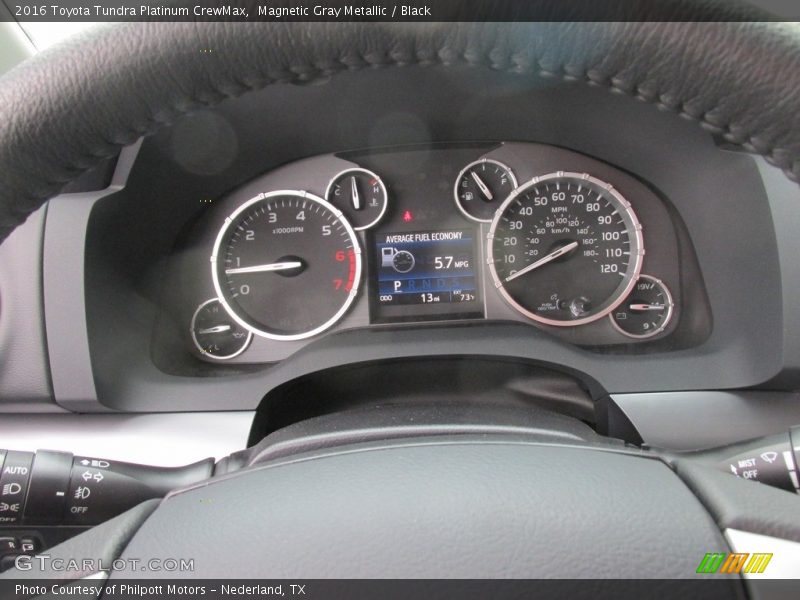  2016 Tundra Platinum CrewMax Platinum CrewMax Gauges