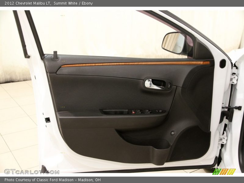 Summit White / Ebony 2012 Chevrolet Malibu LT
