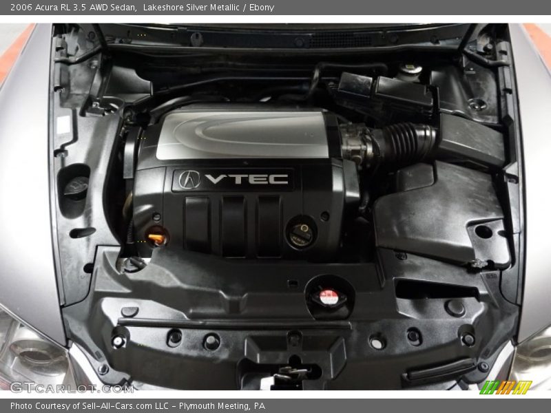 Lakeshore Silver Metallic / Ebony 2006 Acura RL 3.5 AWD Sedan