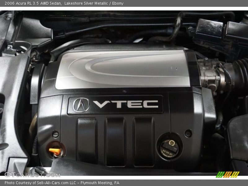 Lakeshore Silver Metallic / Ebony 2006 Acura RL 3.5 AWD Sedan