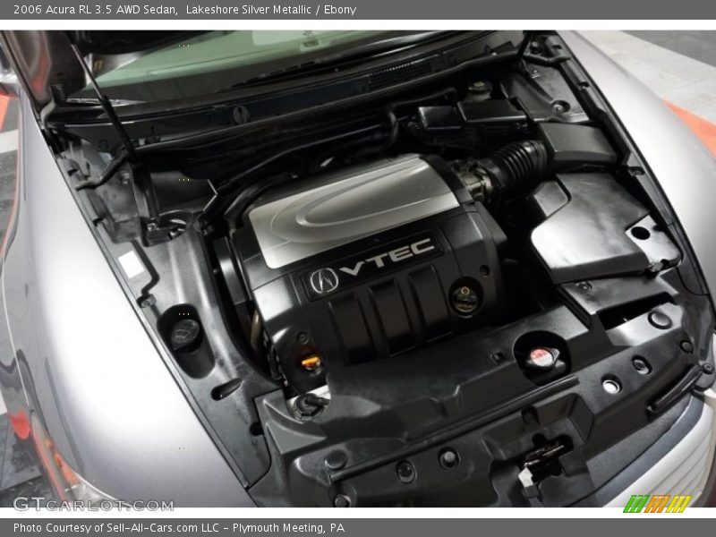 Lakeshore Silver Metallic / Ebony 2006 Acura RL 3.5 AWD Sedan