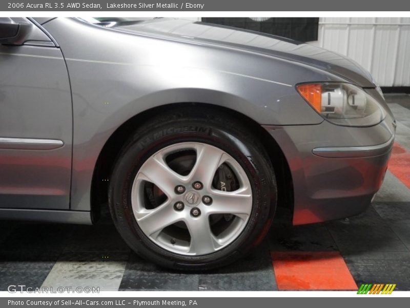 Lakeshore Silver Metallic / Ebony 2006 Acura RL 3.5 AWD Sedan