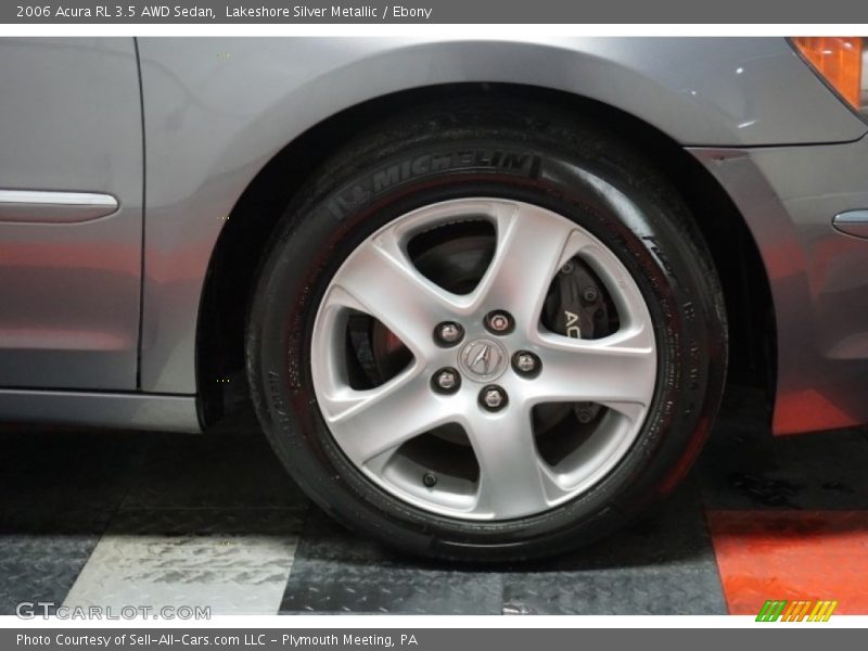 Lakeshore Silver Metallic / Ebony 2006 Acura RL 3.5 AWD Sedan