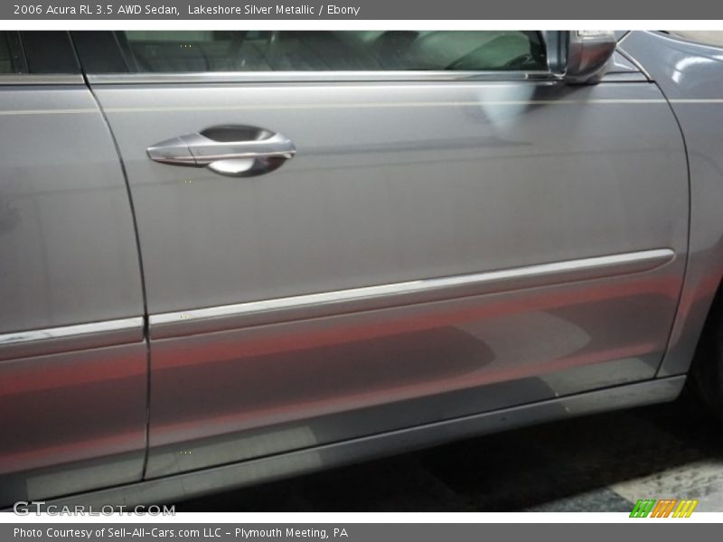 Lakeshore Silver Metallic / Ebony 2006 Acura RL 3.5 AWD Sedan