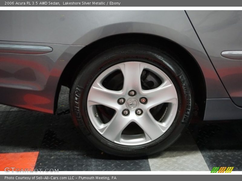 Lakeshore Silver Metallic / Ebony 2006 Acura RL 3.5 AWD Sedan