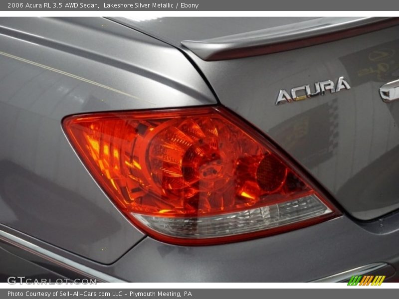 Lakeshore Silver Metallic / Ebony 2006 Acura RL 3.5 AWD Sedan