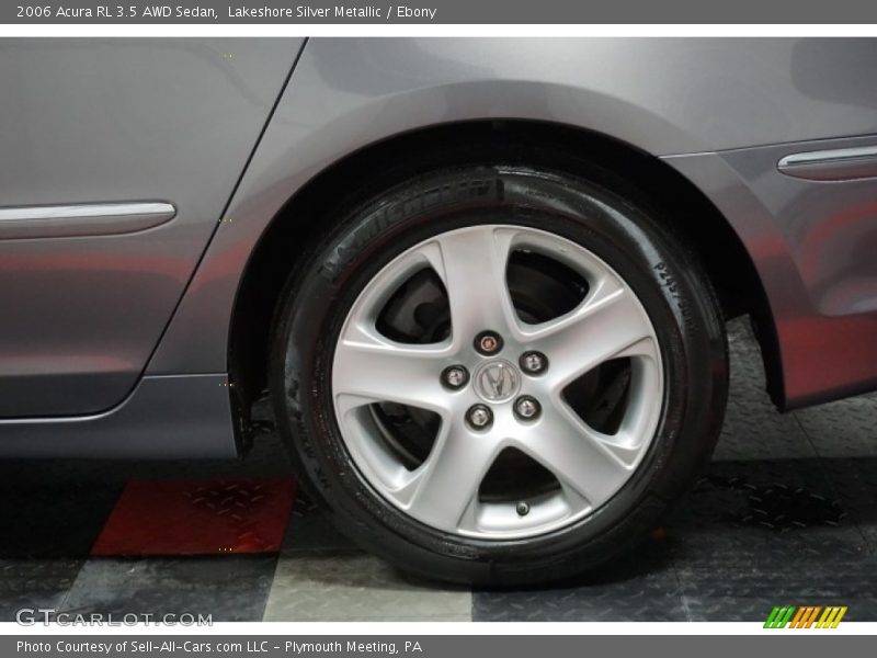 Lakeshore Silver Metallic / Ebony 2006 Acura RL 3.5 AWD Sedan