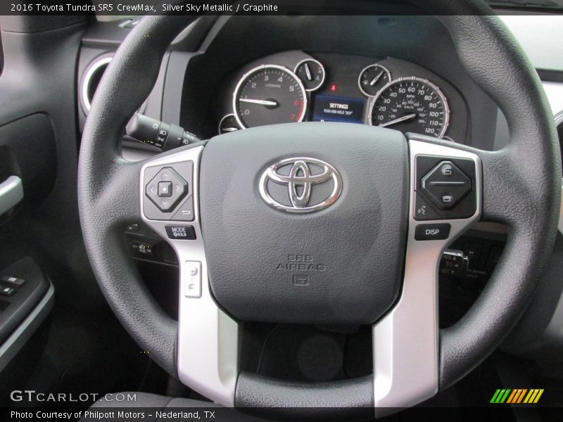 Silver Sky Metallic / Graphite 2016 Toyota Tundra SR5 CrewMax