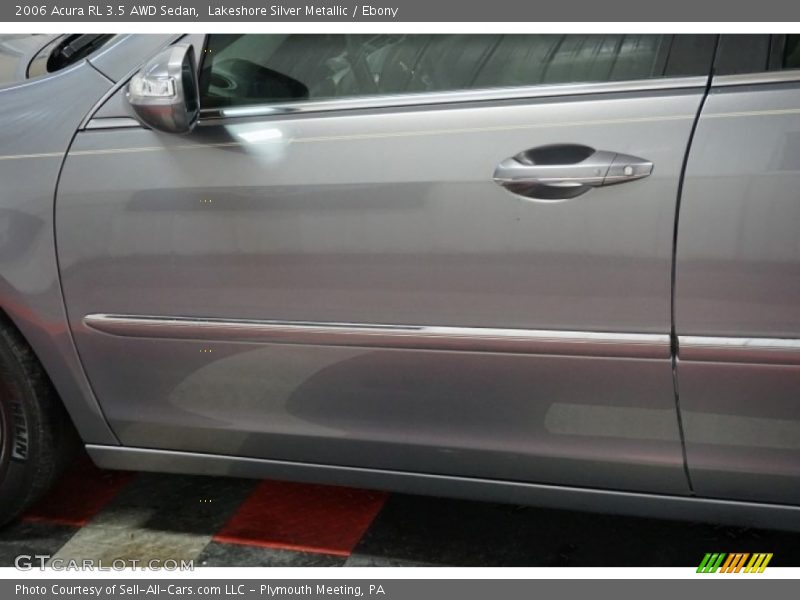 Lakeshore Silver Metallic / Ebony 2006 Acura RL 3.5 AWD Sedan
