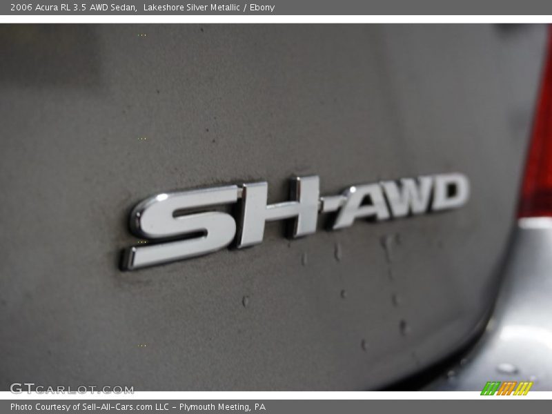 Lakeshore Silver Metallic / Ebony 2006 Acura RL 3.5 AWD Sedan