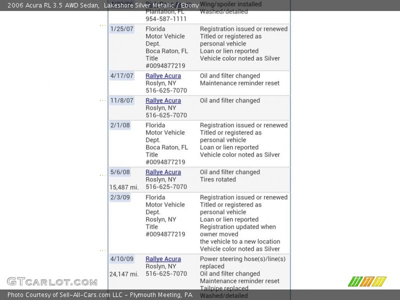 Lakeshore Silver Metallic / Ebony 2006 Acura RL 3.5 AWD Sedan