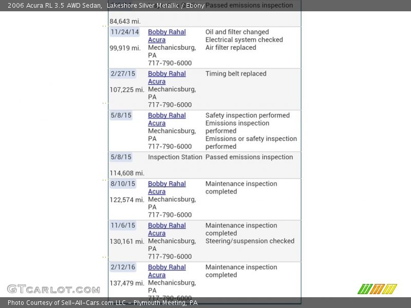 Lakeshore Silver Metallic / Ebony 2006 Acura RL 3.5 AWD Sedan