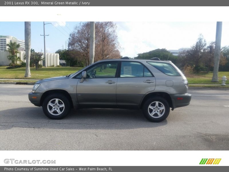 Mineral Green Metallic / Ivory 2001 Lexus RX 300