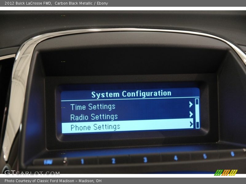 Carbon Black Metallic / Ebony 2012 Buick LaCrosse FWD