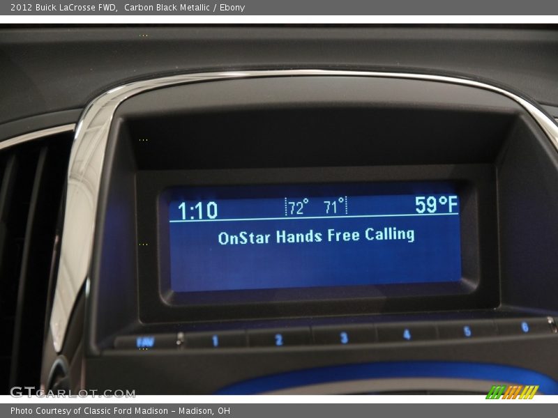 Carbon Black Metallic / Ebony 2012 Buick LaCrosse FWD