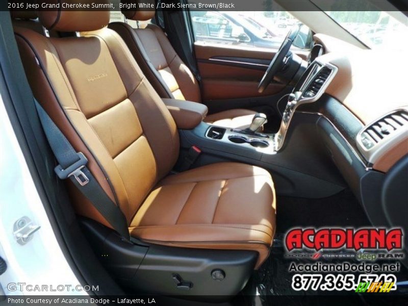 Bright White / Dark Sienna Brown/Black 2016 Jeep Grand Cherokee Summit
