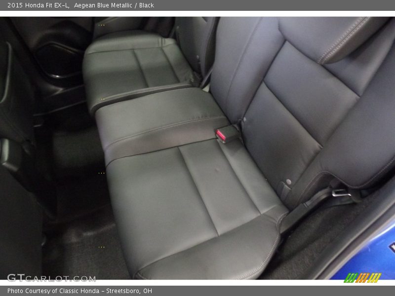 Aegean Blue Metallic / Black 2015 Honda Fit EX-L