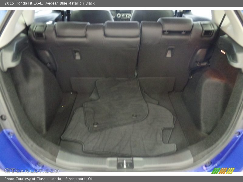 Aegean Blue Metallic / Black 2015 Honda Fit EX-L