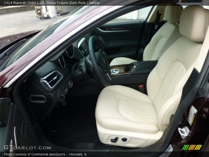 Rosso Folgore (Dark Red) / Sabbia 2014 Maserati Ghibli S Q4