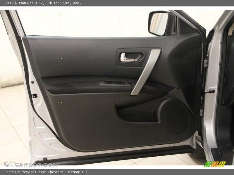 Brilliant Silver / Black 2012 Nissan Rogue SV