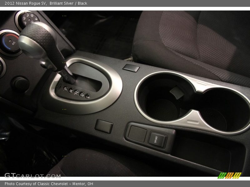 Brilliant Silver / Black 2012 Nissan Rogue SV