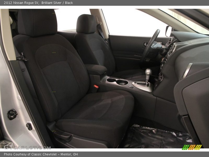 Brilliant Silver / Black 2012 Nissan Rogue SV