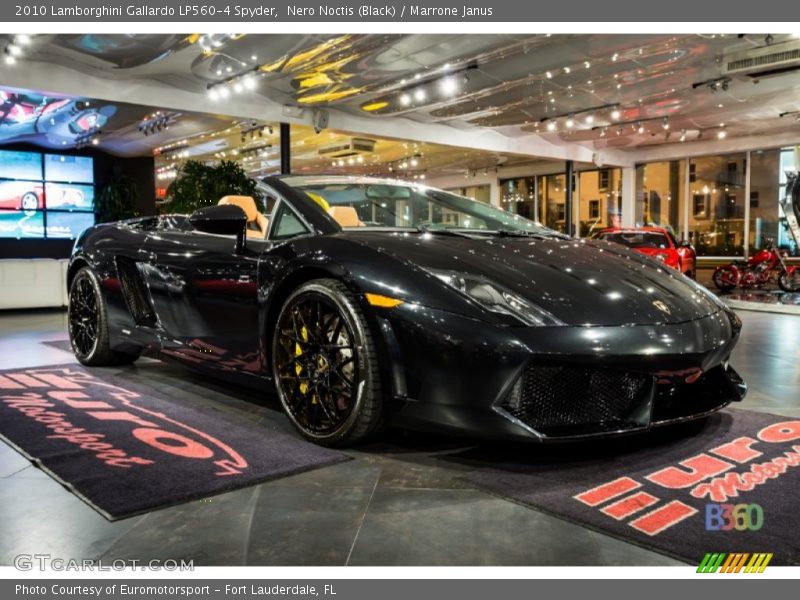 Nero Noctis (Black) / Marrone Janus 2010 Lamborghini Gallardo LP560-4 Spyder