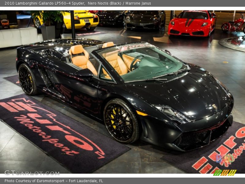 Nero Noctis (Black) / Marrone Janus 2010 Lamborghini Gallardo LP560-4 Spyder