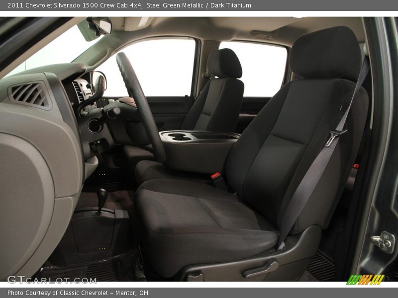 Steel Green Metallic / Dark Titanium 2011 Chevrolet Silverado 1500 Crew Cab 4x4