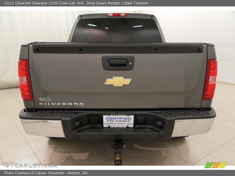 Steel Green Metallic / Dark Titanium 2011 Chevrolet Silverado 1500 Crew Cab 4x4