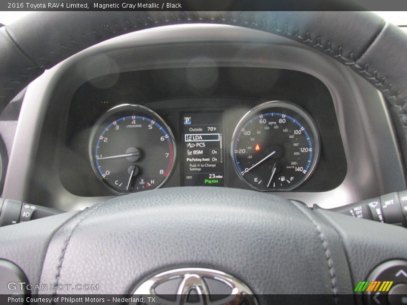 Magnetic Gray Metallic / Black 2016 Toyota RAV4 Limited