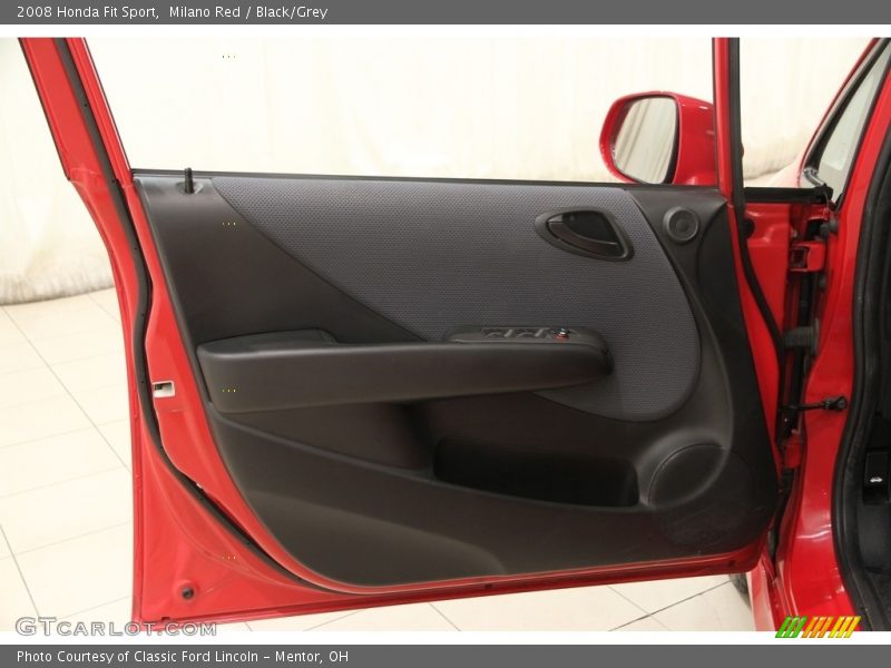 Milano Red / Black/Grey 2008 Honda Fit Sport
