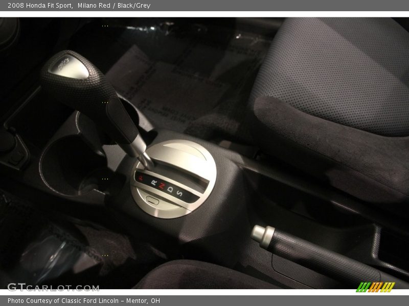 Milano Red / Black/Grey 2008 Honda Fit Sport