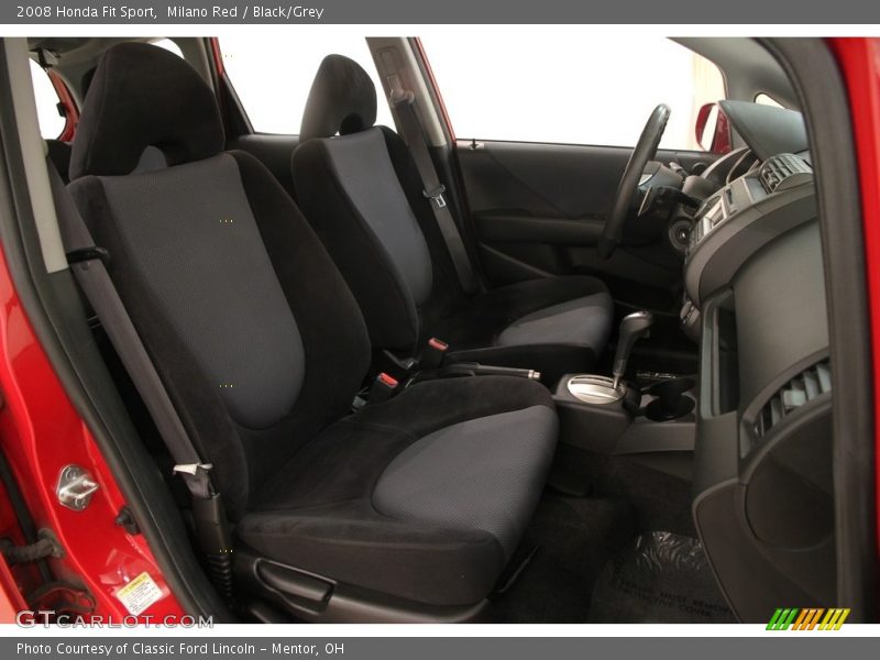 Milano Red / Black/Grey 2008 Honda Fit Sport