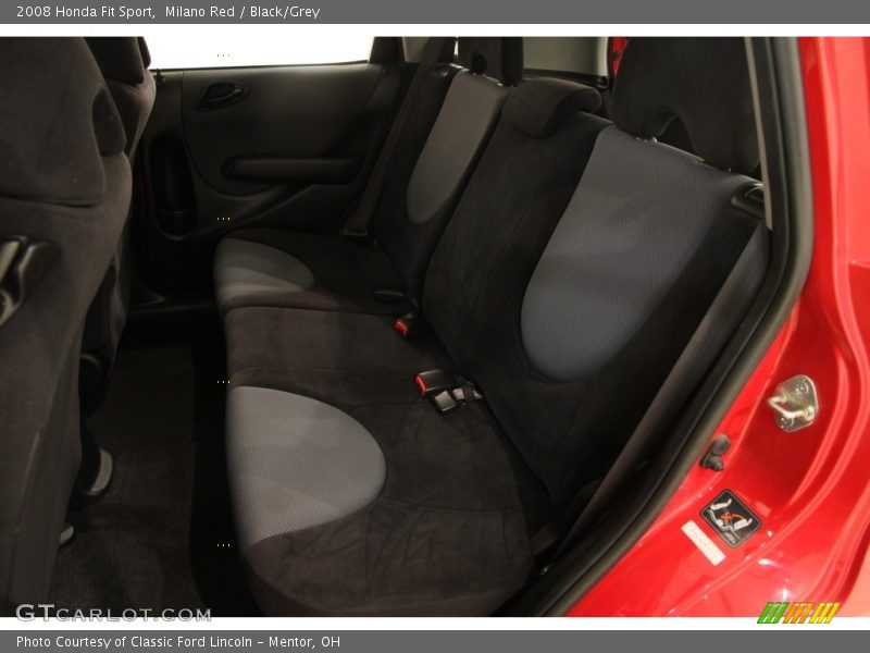 Milano Red / Black/Grey 2008 Honda Fit Sport