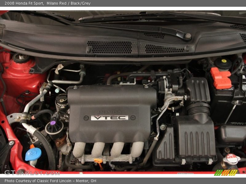 Milano Red / Black/Grey 2008 Honda Fit Sport